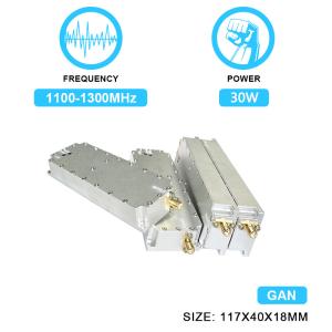 30W 1.1G GaN PA RF Power Amplifier Anti Drone Module C-Uas Solution Fpv Uav Jamming System Signal Blocking Device 1100-1300MHz With  GAN And Isolation Protector