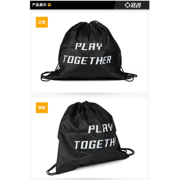 Gym Sack Drawstring Bag , Waterproof Drawstring Pouch Bag 39 * 41 . 5CM