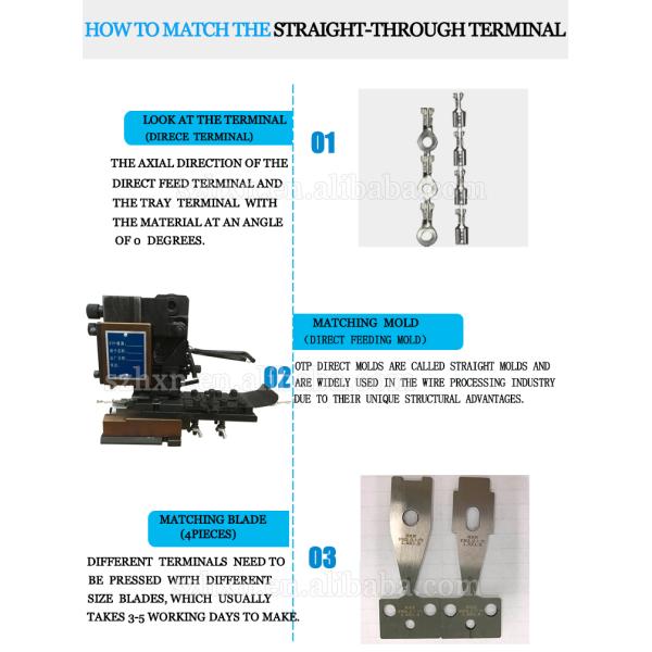 30mm Stroke Terminal Applicator Vertical Feed Otp Vertical Crimping Die for Versatile