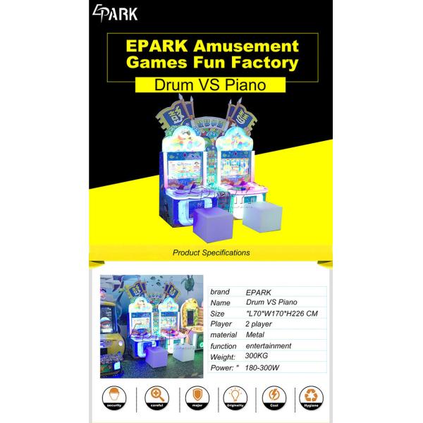 1 Player Coin Operated Arcade Machines , Magic Drum And Piano Music Game Machine