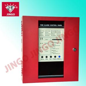 China 4 zones conventional fire security alarm DC24V 2 wire systems control panel on sale