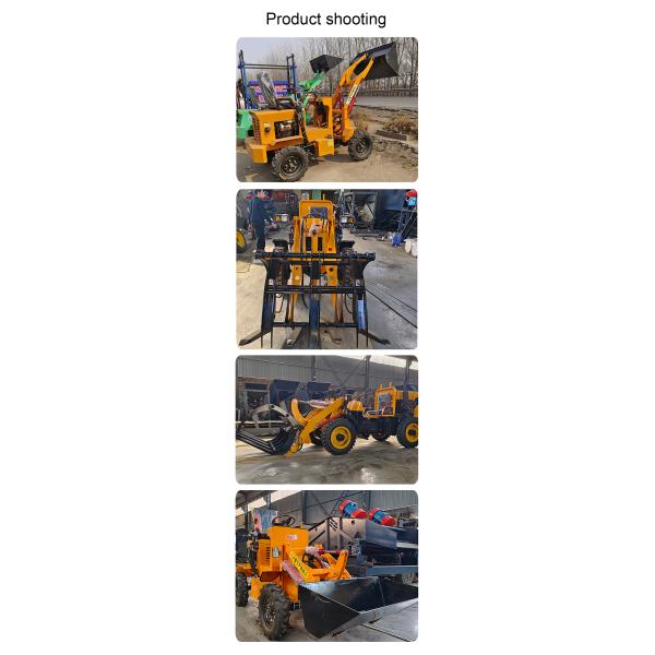 Mini Loader with Hydraulic Valve none Wood Grapple Loader Wheel Machine Loader