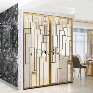 China Color Finish 304L Stainless Steel Decorative Screen Metal Wall Divider 0.3-3mm Thick on sale
