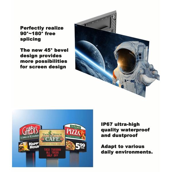 120° View Angle Outdoor LED Screen Module Fixed P4.7 Advertising Big TV Video Wall