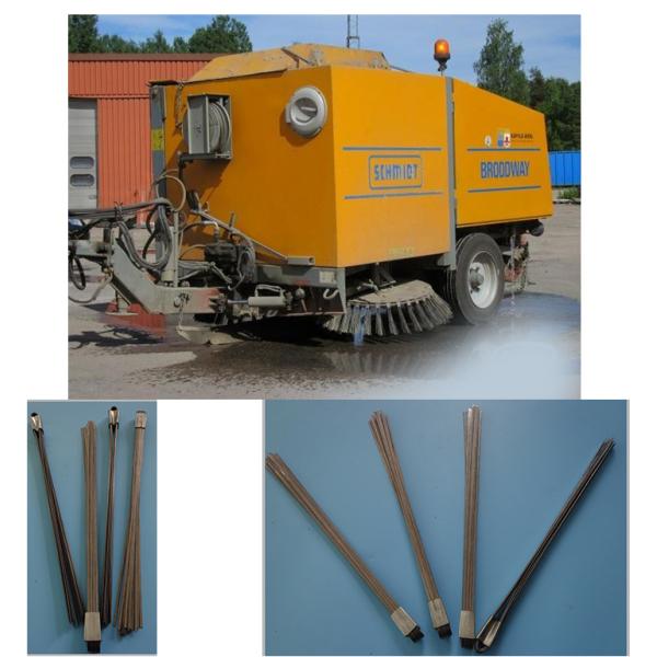 Broadway Sweeper Brush Bundle Flat Steel Wire For Side Broom Senior 2000