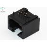 Buy cheap Unshielded Black 8P8C RJ45 Modular Connector Ethernet Jacks For PC Card Without from wholesalers