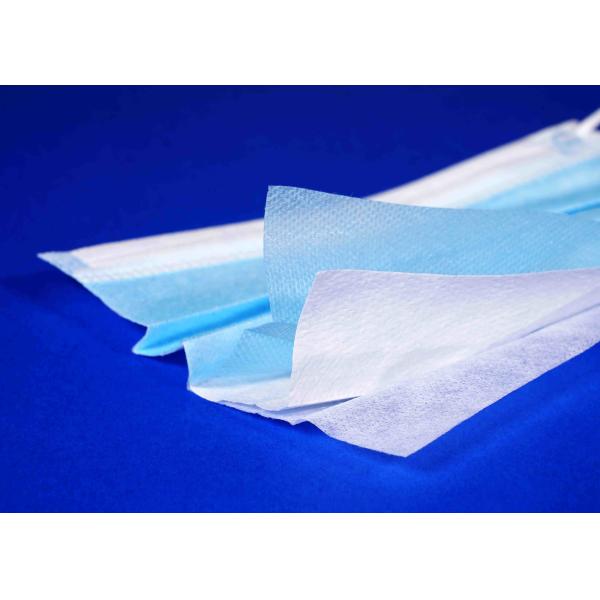 Soft Disposable Medical Mask , Earloop Medical Mask Low Breathing Resistance