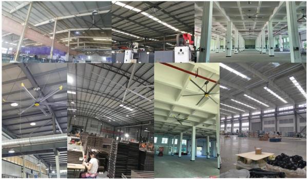 Industrial Large Ceiling Fan with High Volume and Low Speed of Ventilation Wind