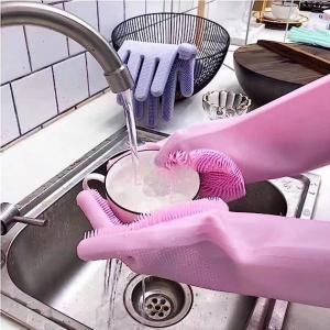 Best Harmless Household Silicone Gloves For Kitchen Thickened Durable wholesale