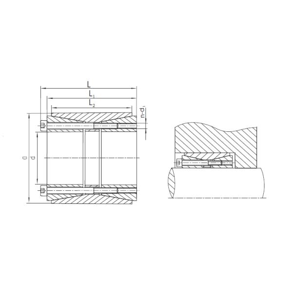 Various Size 104kN.M 162mm Length Climax Keyless Bushing Shaft Lock