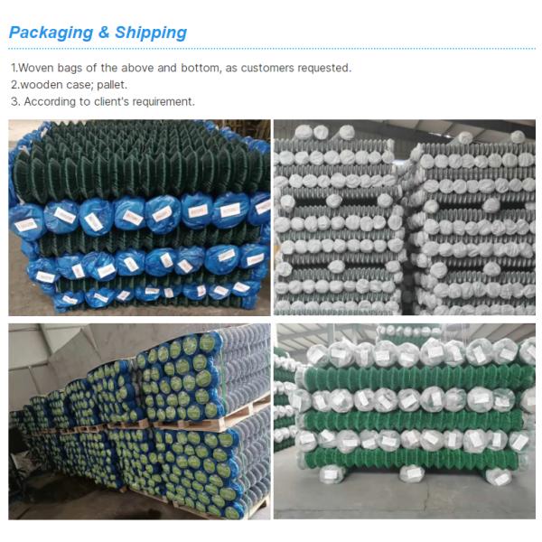 Wholesale High Quality 100ft 8ft 8 Foot 6 Wire Mesh Green Pvc Coated Chain Link Fence Roll / Green Chain Link Fence