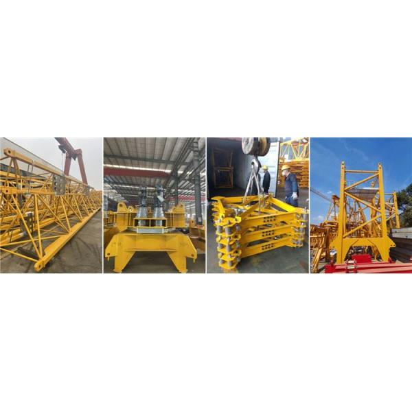 4.Tower crane steel structure 2 ZTT226 Flattop Tower Crane 10t Capacity 70m Jib Length 2t Tip Load With Inclined Ladder