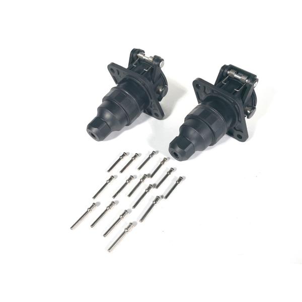 24v 15 Pole Trailer Plug Socket Crimp Type Trailer Truck Socket ISO12098