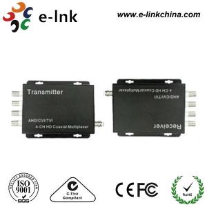 Best AHD HDCVI HDTVI Analog Video Multiplexer , 4 Channel BNC Connector Audio Video Multiplexer wholesale
