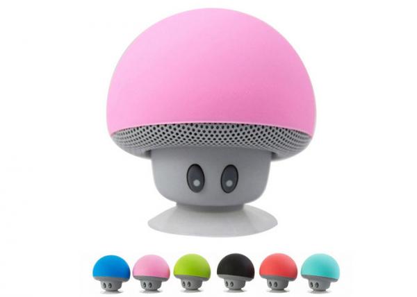 Cheap Hands Free Lovely Mushroom Wireless Bluetooth Speaker With Suction Cup for sale