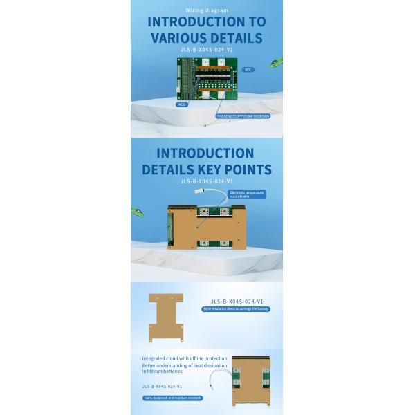 16s Bms Lifepo4 250a 300a 3.2v Lifepo4 Battery Bms 48v With Balance Smart Bms