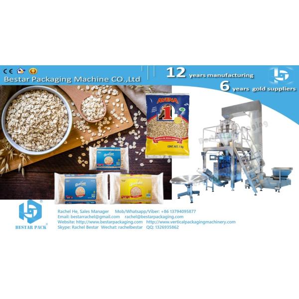 Bestar packing machine for 2.5kg cereal particles, nutritional breakfast pouch BSTV-820AZ