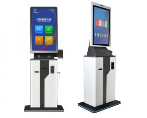 Best 21.5 Inch Smart Hotel Check Out Check In Kiosk With Credit Card Payment Terminal wholesale