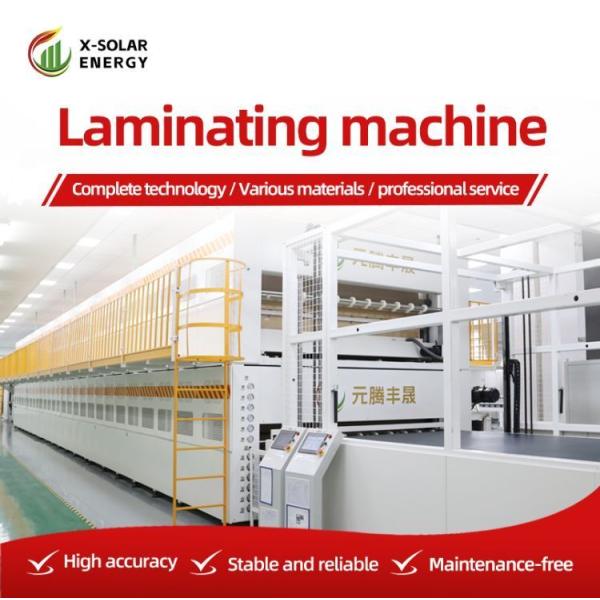Industrial Improve Production Efficiency Fully Automatic Thermal Film Sheet Hot Press Dry Solar Module Production Line Laminating Machine Efficient Equipment