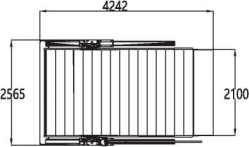 Two Pole Stacked Automated Car Parking System Public Residential Parking Lot