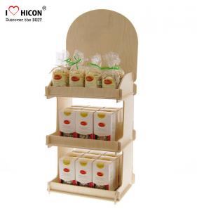 Best Counter Top Wooden Display Racks 3-Layer Wood Display Shelf For Retail Store wholesale