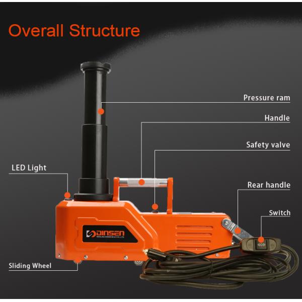 DINSEN 15 Ton Hydraulic Jack Position Adjustable DC 24V With Safety Valve