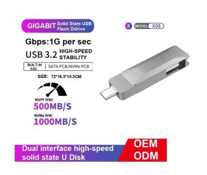 China Customizable Usb C Memory Stick 1tb SATA And Nvme Interface Flash Memory Devices on sale