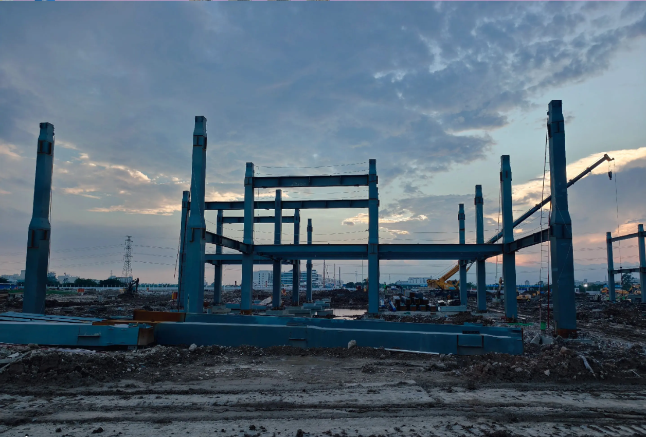 High-strength hot-rolled H-shaped steel structure prefabricated industrial frame building