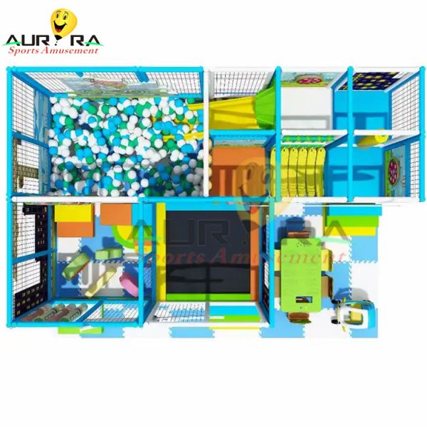 Baby Indoor Frame Soft Playground Equipment Set Ball Pool For Kids Play Area