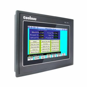Integrated 24V DC Coolmay HMI PLC All In One Rs232 Rs485 Port  Resistive IP65 Panel Integrated With PID Self Tuning PLC