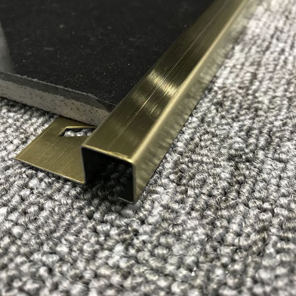 Mirror Sqstainless Steel Decorative Strips 2.0mm Square Tile Edge Trim