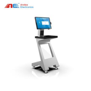 China RFID Library Book Self - Service Check - In And Check Out Kiosk Machine 27 Inches Touch Screen With Face Recognition on sale
