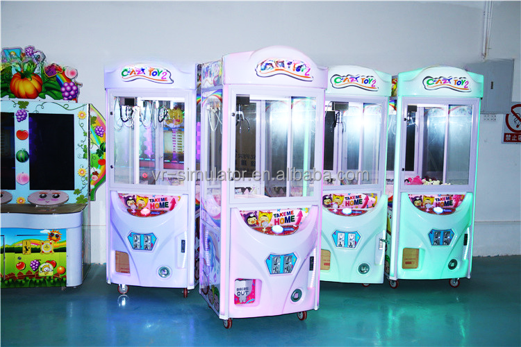 Earn money claw stuffed toys 1 player coin operated doll toy crane game machine for shopping mall