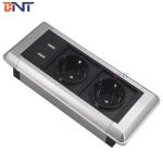 New design multimedia smart office use table plug socket outlet with usb for