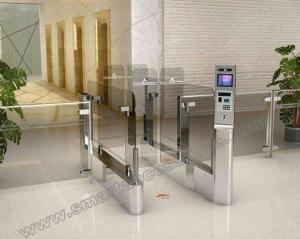 Best Waterproof Automatic flap barrier sliding gate system with barcode identification Security Optical Access Control Gate wholesale