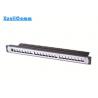 Space Saving Network Switch Patch Panel Cool Rolling Steel With Static Plastic Spraying for sale