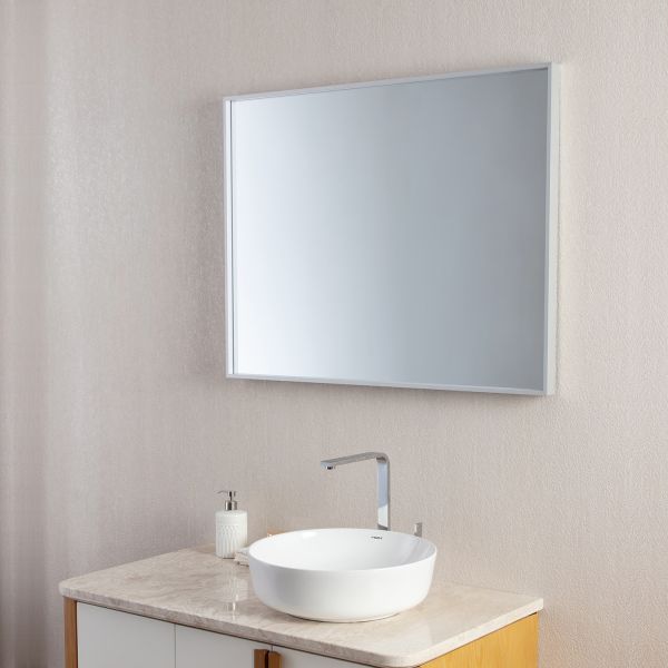 Illuminated Bluetooth Bathroom Mirror With Color Temperature Options And 90° Shine Angle