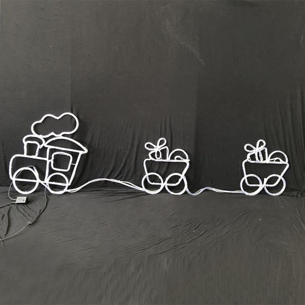 Dynamic flash running train LED rope light motif light IP55 OEM/ODM acceptable Christmas decoration mini size outdoor