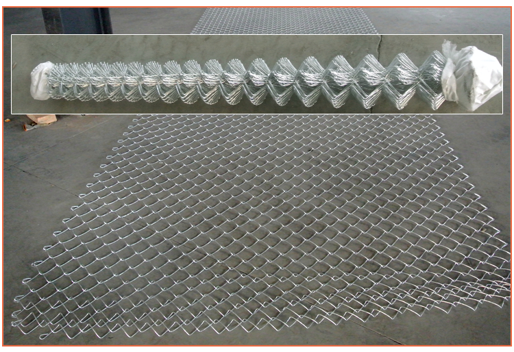 1.5 Inch Diamond Mesh Fence Powder Painted Chain Link Fence Any Ral Color