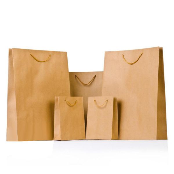 Custom Printing Kraft Paper Bag Glossy Lamination Matt Lamination