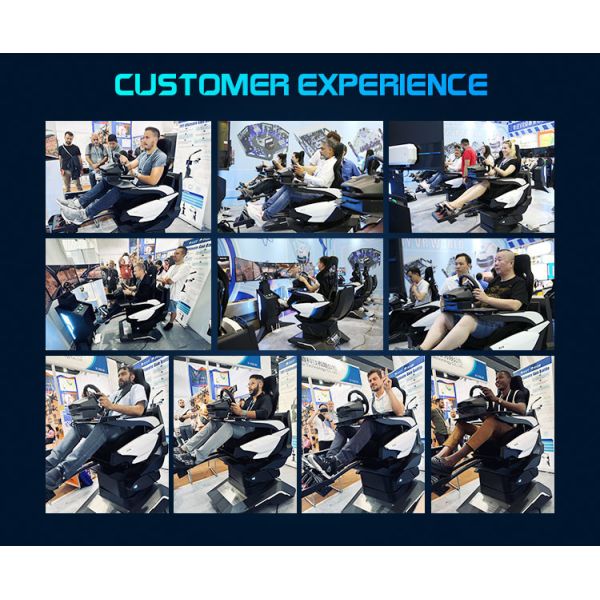 Arcade 3dof Racing Simulator Driving Chair Seat Bracket Pedals Game Machine