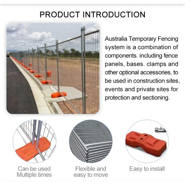 2.1 High Rust Resistance Temporary Fence Weld Australian Fence
