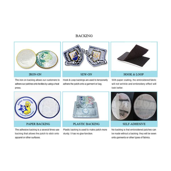 Custom 3D Circle Badge Iron On Embroidered Patches Polyester For Caps Logo