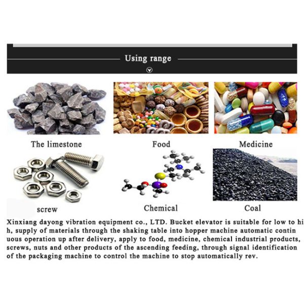 High Standard Food Grade Vertical Bucket Elevator Conveyor For Flour Mill / Sand