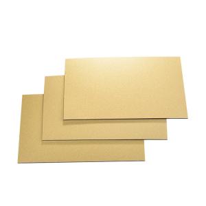 Best Antiwear Gold PE Aluminum Composite Panel UV Resistant Durable wholesale