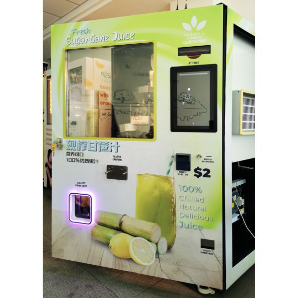 Multi Function Cane Fresh Vending Machine 220V Commercial Sugarcane Juice Machine