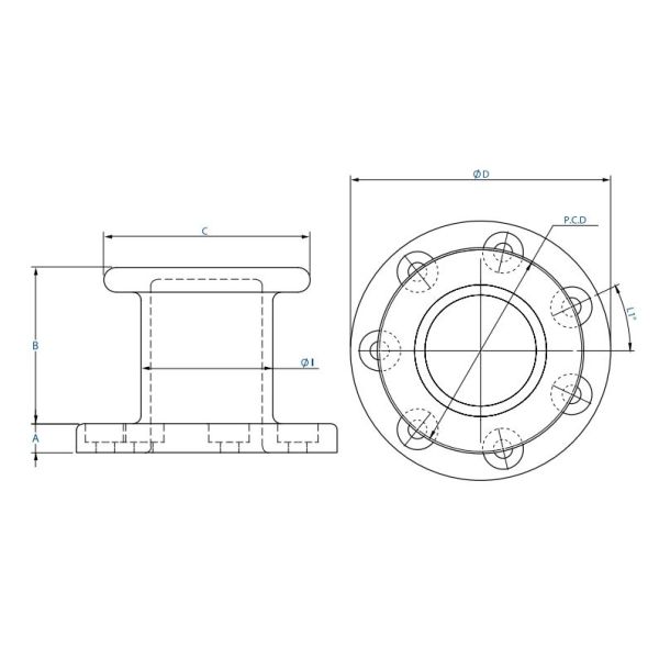 Ship Mooring Ductile Cast Iron Bollards Single Bitt Deck Bollard Legacy Type