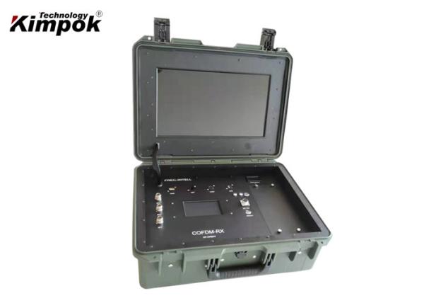 Cheap 17 Inch COFDM Video Receiver Wireless With PTZ Control For UGV Robot for sale