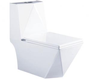 Best Hydrocone type square one piece  toilet bowl  Siphonic square portable toilets wholesale