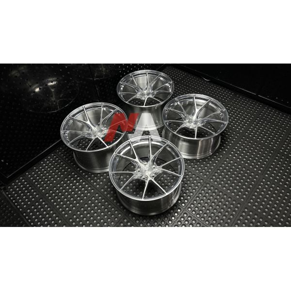 BMW Forged Wheels Polished Silver Brushed Face For F87 F80 F82 F90 M2 M3 M4 M5